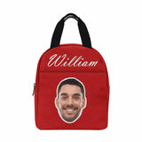 Personalized Lunch Box Custom Face&Name Lover Lunch Bag School Bag Backbag