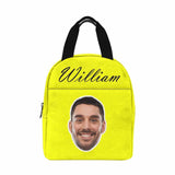 Personalized Lunch Box Custom Face&Name Lover Lunch Bag School Bag Backbag