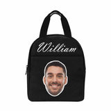 Personalized Lunch Box Custom Face&Name Lover Lunch Bag School Bag Backbag