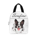 Personalized Lunch Box Custom Face&Name Pet Lunch Bag School Bag Backbag