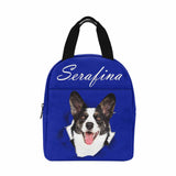 Personalized Lunch Box Custom Face&Name Pet Lunch Bag School Bag Backbag