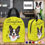 Personalized Lunch Box Custom Face&Name Pet Lunch Bag School Bag Backbag