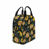 Personalized Lunch Box Custom Face&Name Sunflower Lunch Bag School Bag Backbag