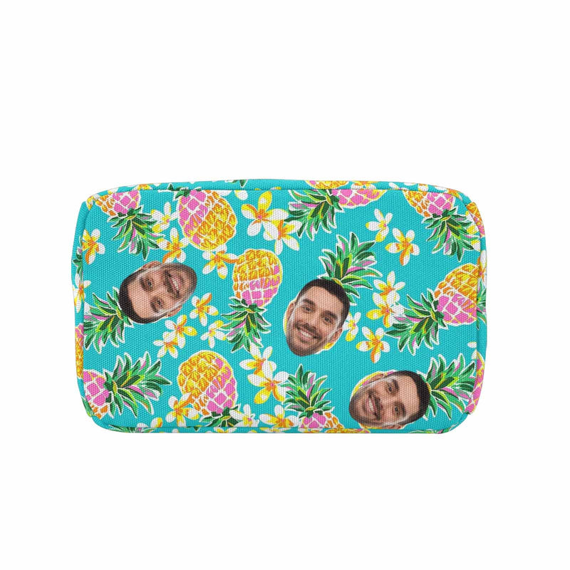 Personalized Lunch Box Custom Face Pineapple Lunch Bag School Bag Backbag