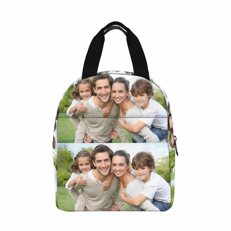 Personalized Lunch Box Custom Photo Family Lunch Bag School Bag Backbag