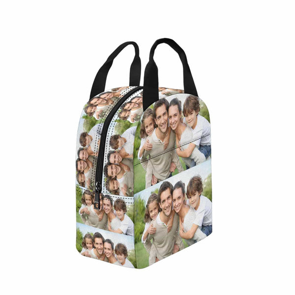 Personalized Lunch Box Custom Photo Family Lunch Bag School Bag Backbag