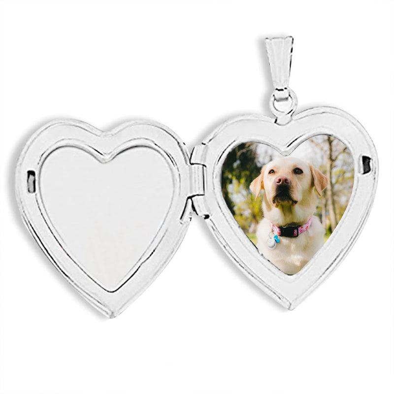 Custom Photo&Text Necklace Personalized Photo Heart Locket Necklace Jewelry Design