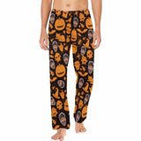 Halloween Family Matching Pajama Pants Custom Face Pumpkin Head Tracksuit Halloween Party