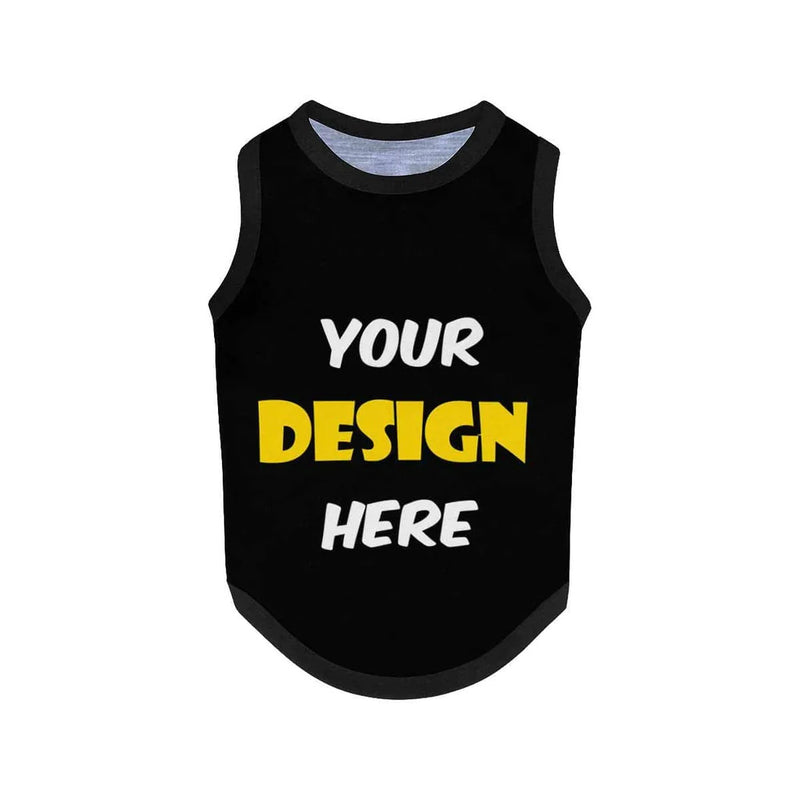 Custom Face Your Design All Over Print Pet Tank Top Personalized Pet Clothes Dog T Shirt, Personalized Dog Clothing With Your Photo