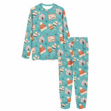 Custom Face Dessert Nightwear Personalized Family Matching Long Sleeve Pajamas Set