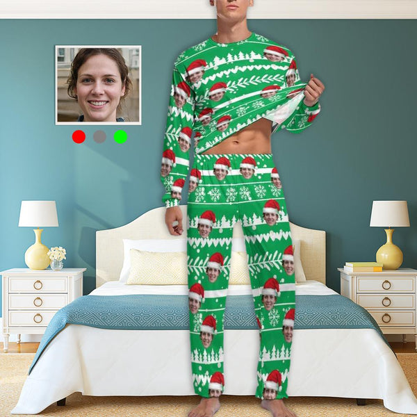 FacePajamas Pajama Custom Face Christmas Men's Pajamas