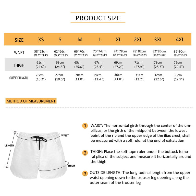 FacePajamas Pajama Pants Custom Face Women's Pajama Shorts Personalized Solid Color Sleepwear Shorts