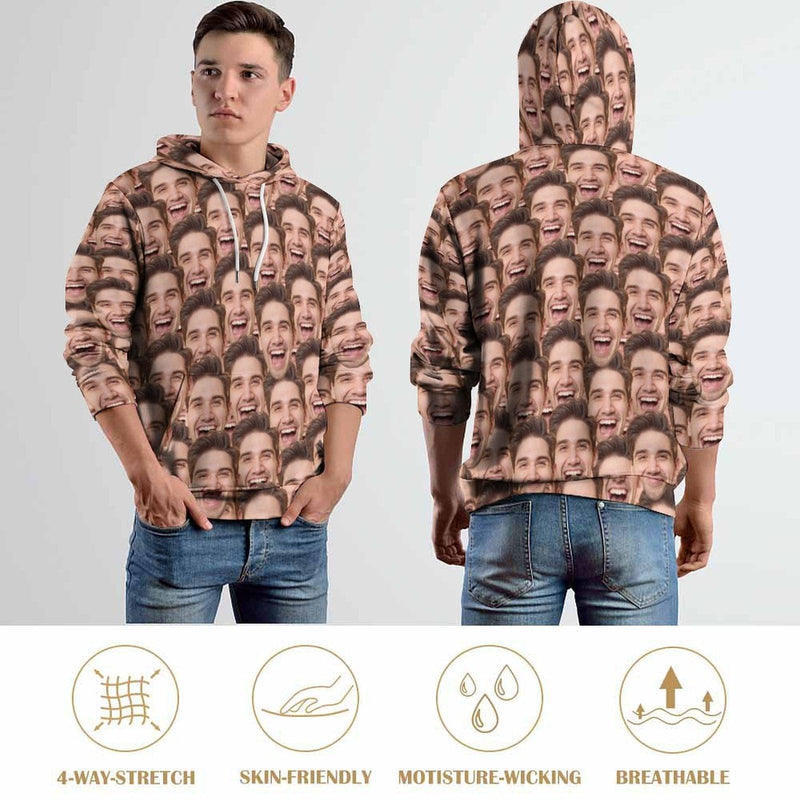 Custom all over online print hoodies