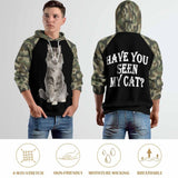 ¡¾TikTok Hot Selling¡¿Custom Pet Face Hoodie Camo Unisex Cool?Hoodie?Designs Over Size Hooded Pullover Personalized Pet Face Loose Hoodie Top Outfits