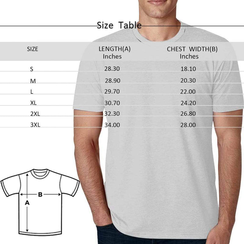 Custom Shirts with Personalized Pictures Colourful Unique Design Men's All Over Print T-shirt