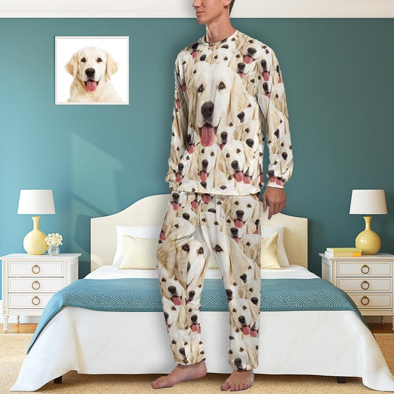 Custom Face Pajamas My Lovely Dog Sleepwear Personalized Women's Long&Short Sleeve Pajama Set