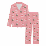 Custom Face Print Long Pajama Set&Grandma Grandpa Pajamas Personalized Photo Long Pajama Set Sleepwear