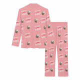 Custom Face Print Long Pajama Set&Grandma Grandpa Pajamas Personalized Photo Long Pajama Set Sleepwear