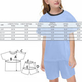 Custom Face Seamless Christmas Hat Sleepwear Personalized Family Matching Short Sleeve Pajamas Set