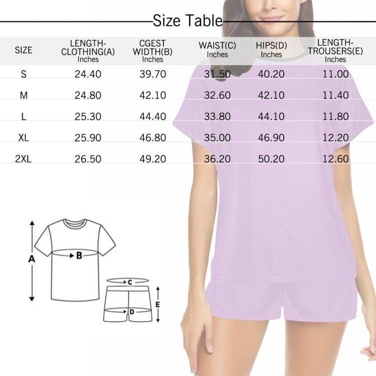 [Special Sale] Personalized Pajamas with Photo Sleepwear Custom Seamless Face Pajamas Women's Short Sleeve Pajama Set