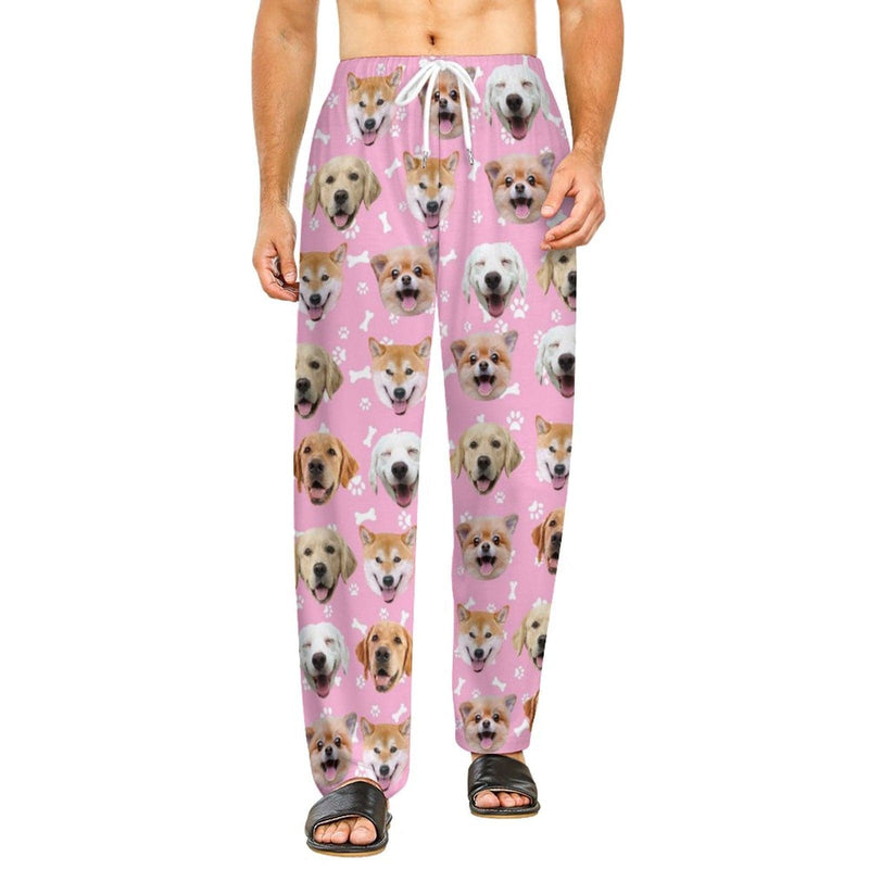 Flash Sale-Custom Dog Face Slumber Party Unisex Long Pajama Pants Best Christmas Gifts for Pet Lovers