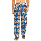 Flash Sale-Custom Dog Face Slumber Party Unisex Long Pajama Pants Best Christmas Gifts for Pet Lovers