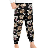 Christmas Flash Sale For Kids-Custom Dog Face Kid's Long Pajama Pants Best Christmas Gifts for Children