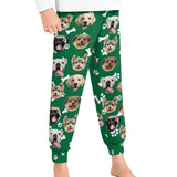 Christmas Flash Sale For Kids-Custom Dog Face Kid's Long Pajama Pants Best Christmas Gifts for Children