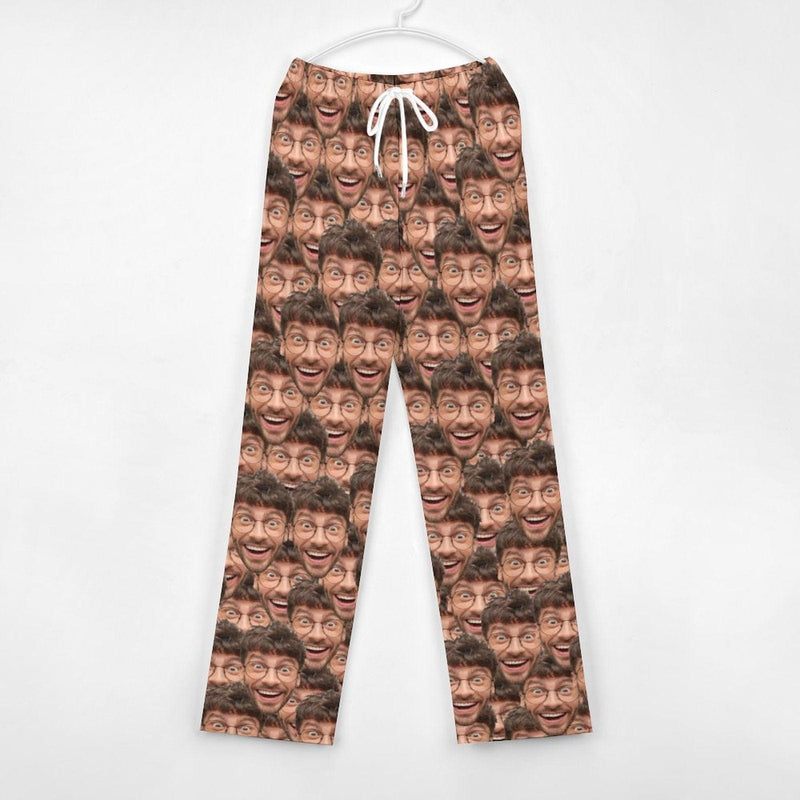 Custom Face Seamless Pajama Pants and Pet Dog Bandana