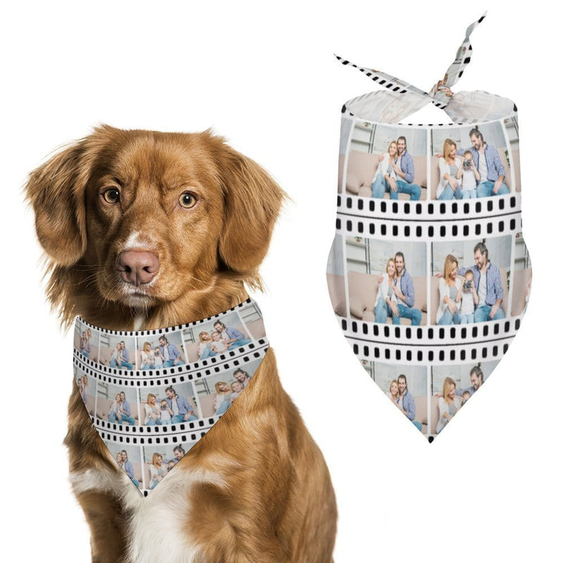 Custom Family Photo Long Pajama Pants and Pet Dog Bandana