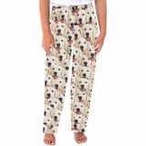 Custom Couple Face Pet Dog Seamless Sleepwear Personalized Women's&Men's Slumber Party Long Pajama Pants