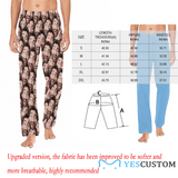 Custom Couple Face Seamless Sleepwear Personalized Women's&Men's Slumber Party Long Pajama Pants