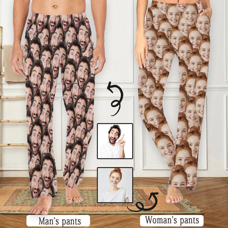 Pajama pants with discount faces