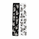 Custom Pet Face Black&White Family Matching Long Pajama Pants Personalized Sleepwear Slumber Party