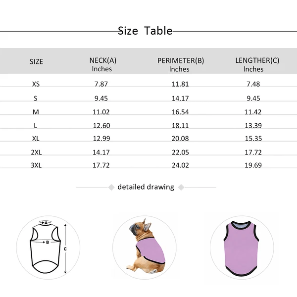 Custom Face Seamless All Over Print Pet Tank Top Personalized Pet Clothes Dog T Shirt, Personalized Dog Clothing With Your Photo