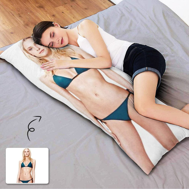 Personalized Photo Collage Pillowcase Custom Photo Body Pillow Case 20inx54in