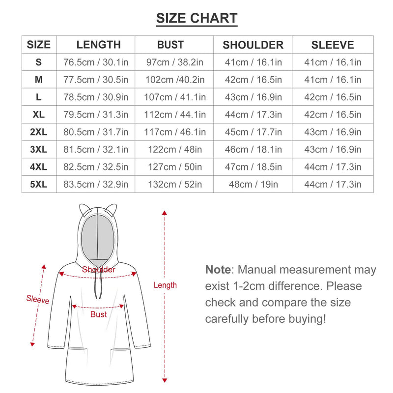 Custom Big Face Hoodie Three Quarter Sleeve Cool Hoodie Designs Women's Cat Ear Hooded Pullover