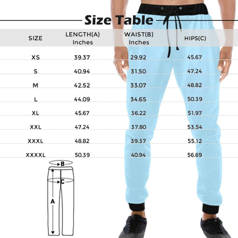 [High Quality] Custom Face Sweatpants with Puppy Picture Personalized Men's All Over Print Sweatpants