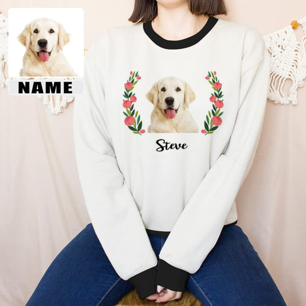 custom pet face loose sweatshirt