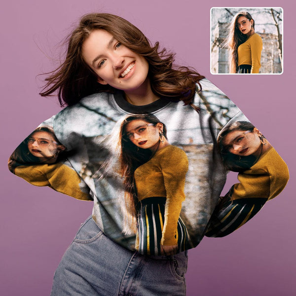 custom photo loose sweatshirt