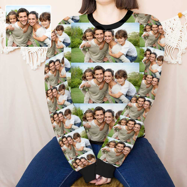 custom seamless photo sweatshirt