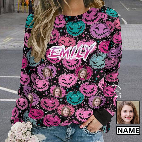 custom face loose sweatshirt