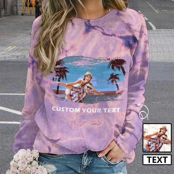 custom photo loose sweatshirt